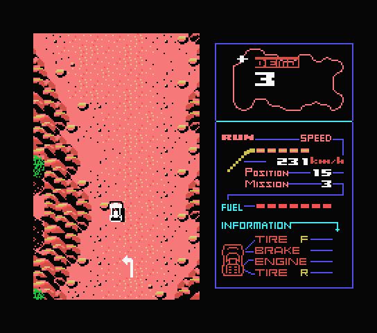 F-1 Spirit - The Way To Formula-1 screenshot 2 for MSX